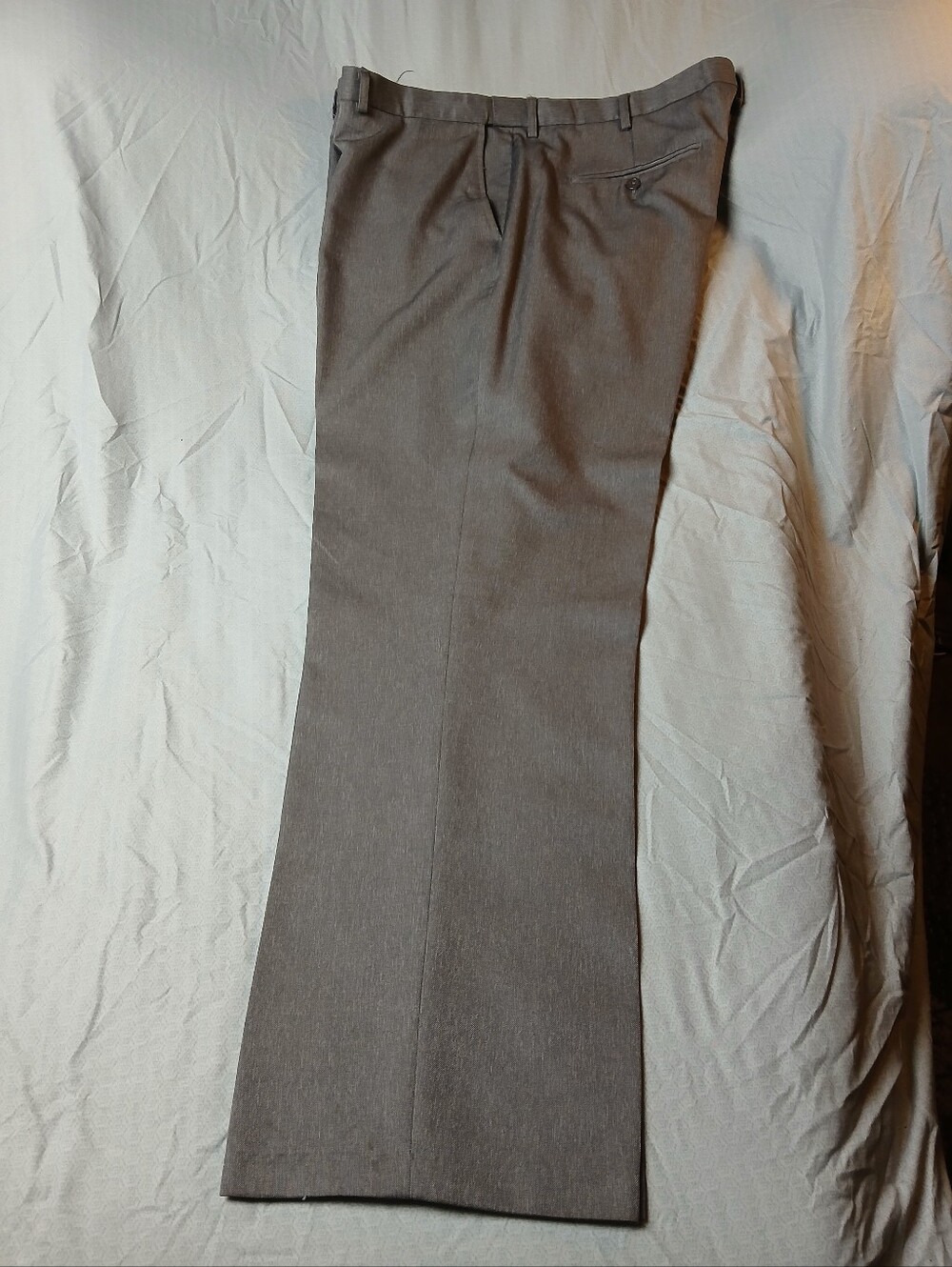 Puritan Heather Gray Flat Front Comfort Stretch Dress Pants 44x32